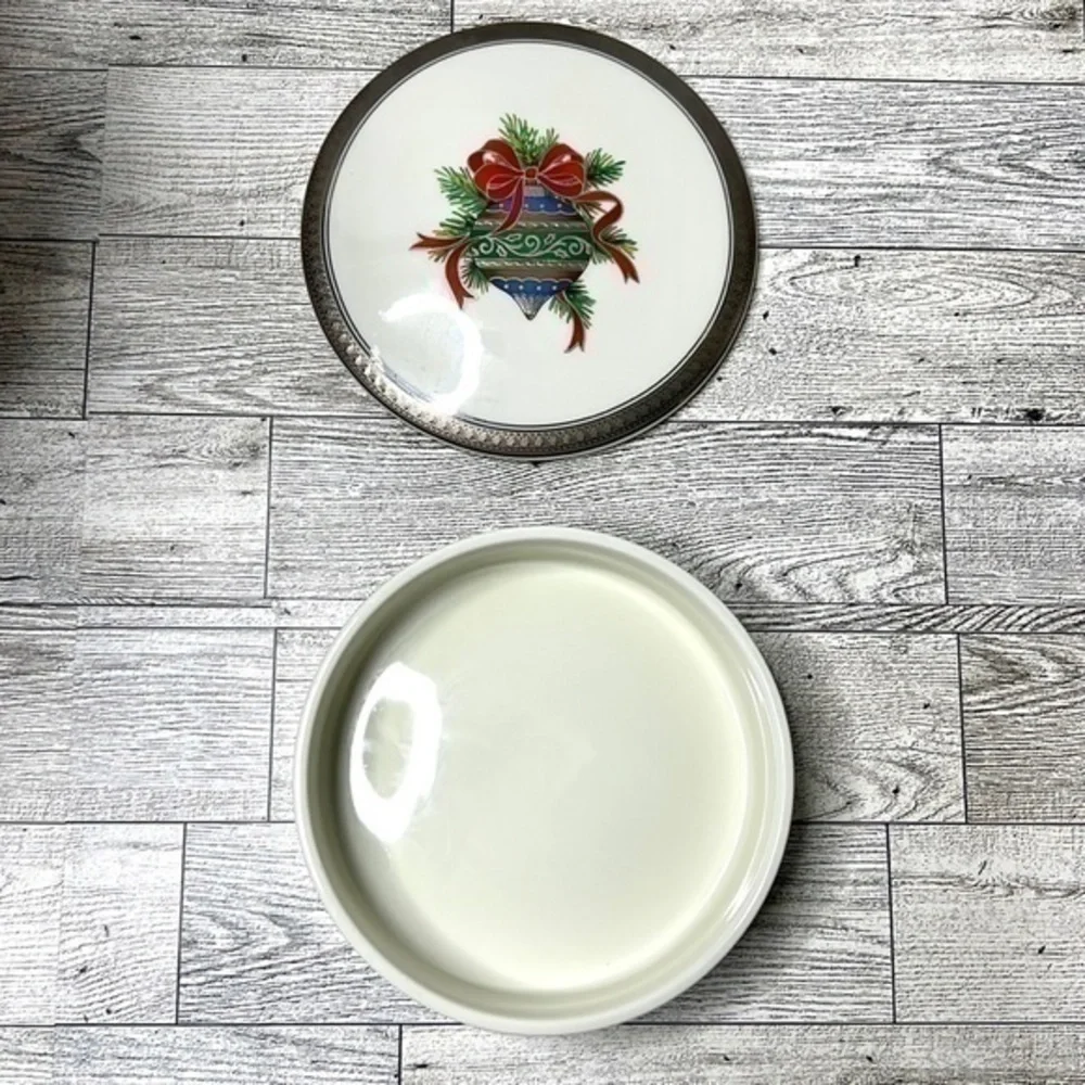 Mikasa Vintage Fine China Pine Ornament Trinket Box